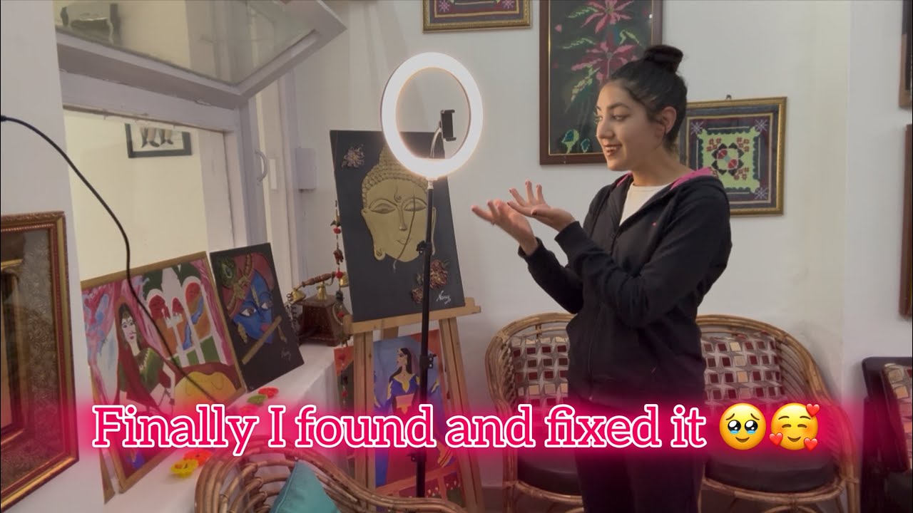 Aaj maine fix kiya apna LED ring light stand jise maine use nhi kiya bohot time se 😳🥰🙌💓