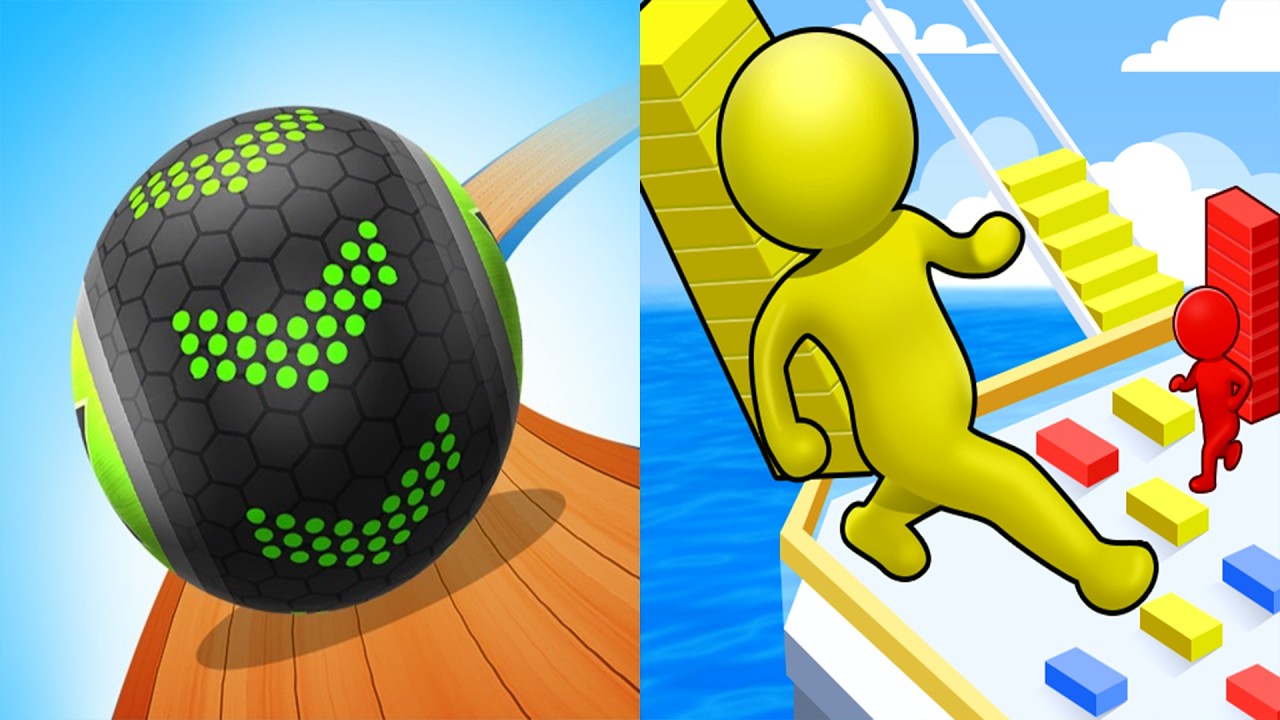 Going Balls VS Bridge Race - All Levels Gameplay Android, ios (Part 294)