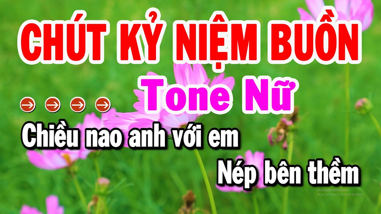 Karaoke Chút Kỷ Niệm Buồn Tone Nữ Nhạc Sống Cha Cha Dễ Hát 2026 | Karaoke Tuyển Chọn