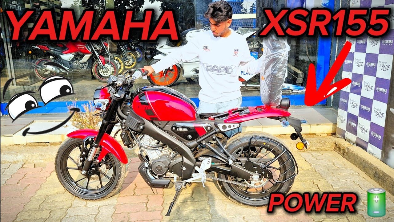Dual ABS + Power + Style = Yamaha XSR 155 😈 Retro vibes with R15 wali power⚡|| @AdnanVlogs03 #viral 