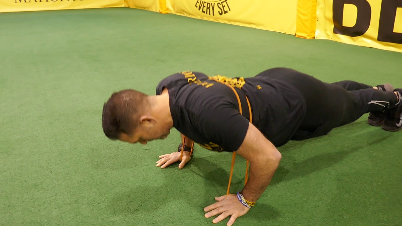 band resisted pushup