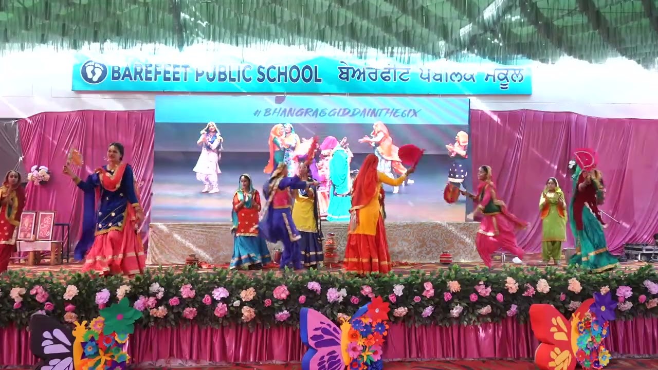 Barefeet Public School Patiala Annual Function 2025 Gidha