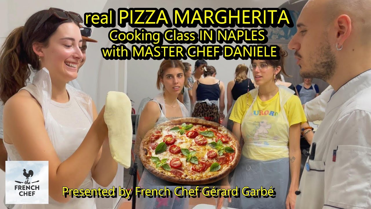 PIZZA MARGHERITA IN NAPLES ITALY.  Cooking class with Master pizzaioli DANIELE and all the secrets