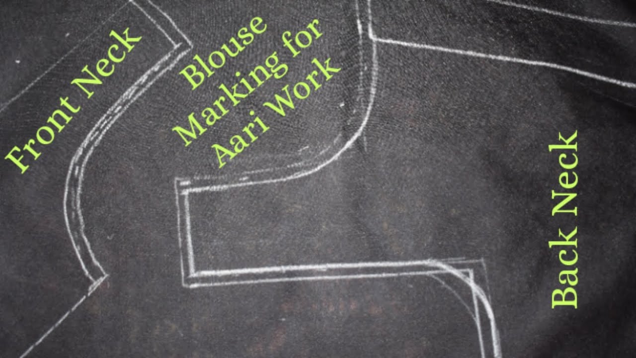 Blouse Marking for Aari Work Tutorial in Tamil