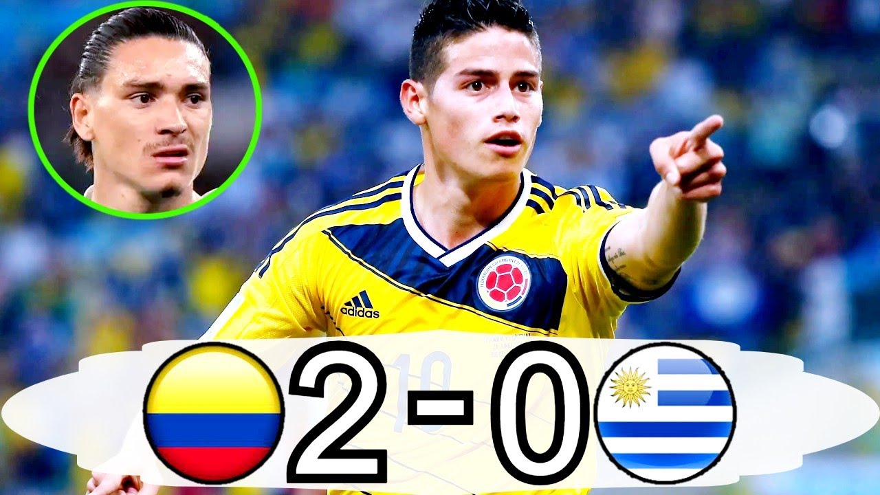 2x0 Colombia vs Uruguay|Colombia vs Uruguay 2014 World Cup All Goals & Highlights