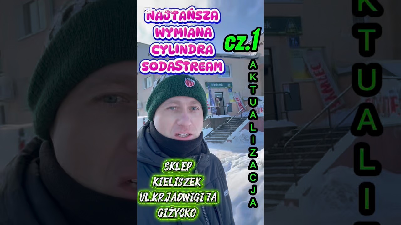 Najtańsza Wymiana Cylindra Sodastream w Giżycku??? #sodastream #Giżycko #Wymiana