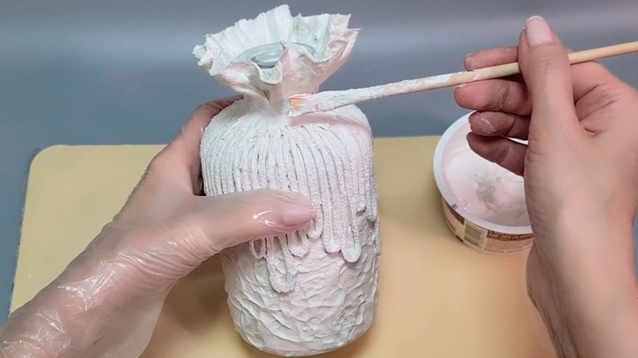 ❤️Вы удивитесь, когда поймете, из чего я сделала эту вазу.👍 Подарок соседке своими руками.