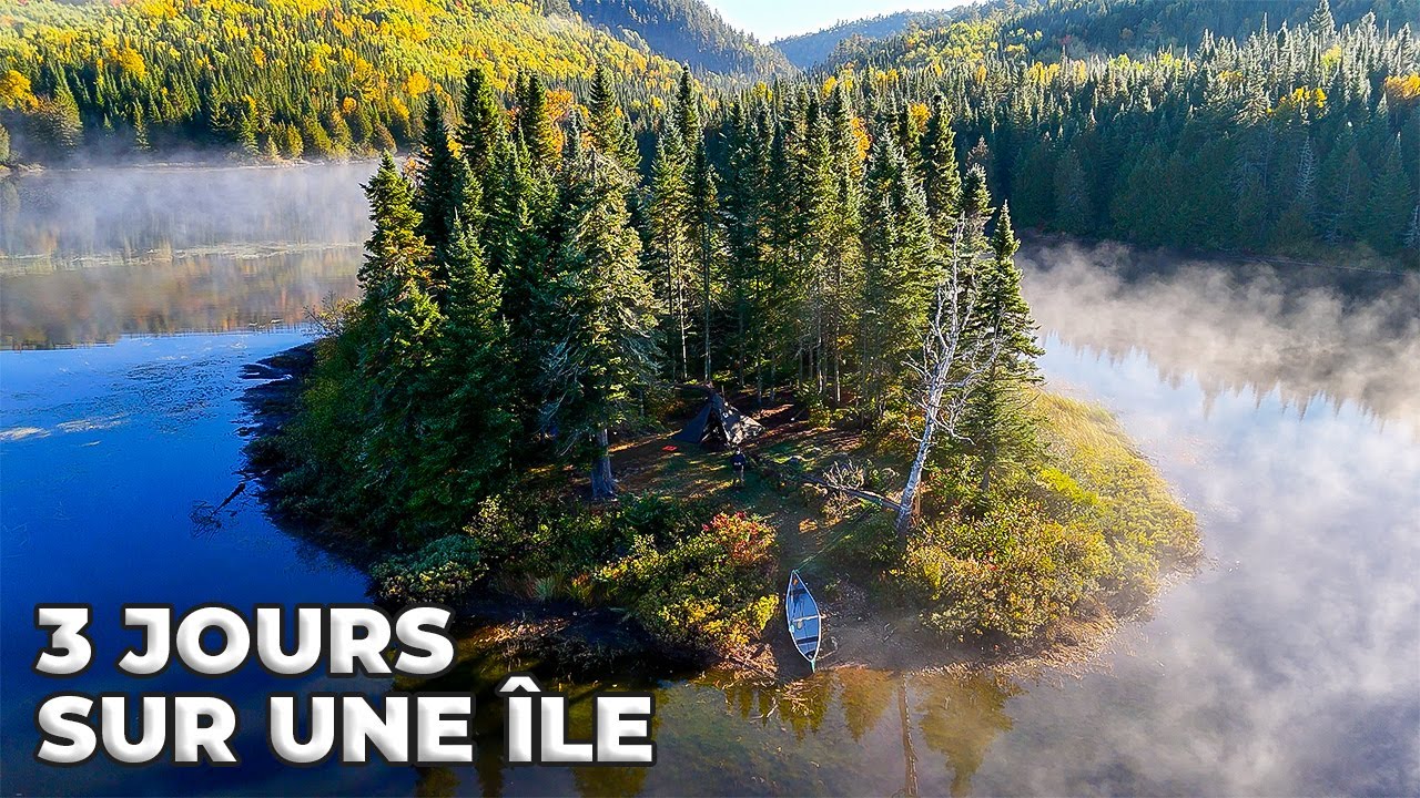 3 jours épiques en solo sur une île – Canot-camping et Hot Tent sur les terres publiques