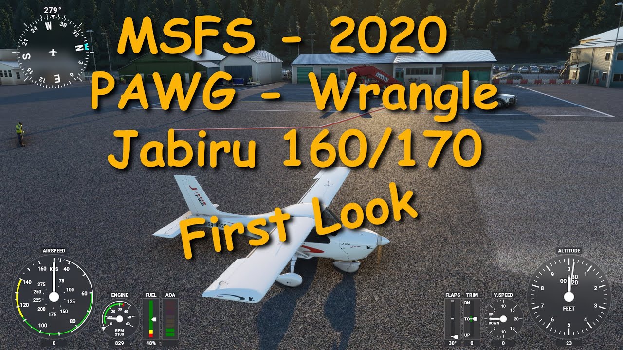 MS Flight Simulator 2020 &ndash; First Look &ndash; PAWG/Wrangle Airport and Jabiru J160/170