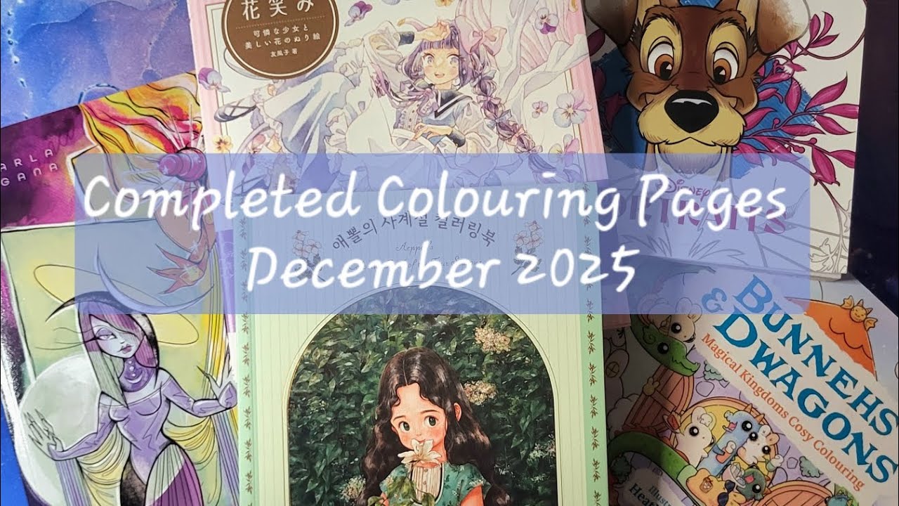 Completed Colouring Pages - December 2025