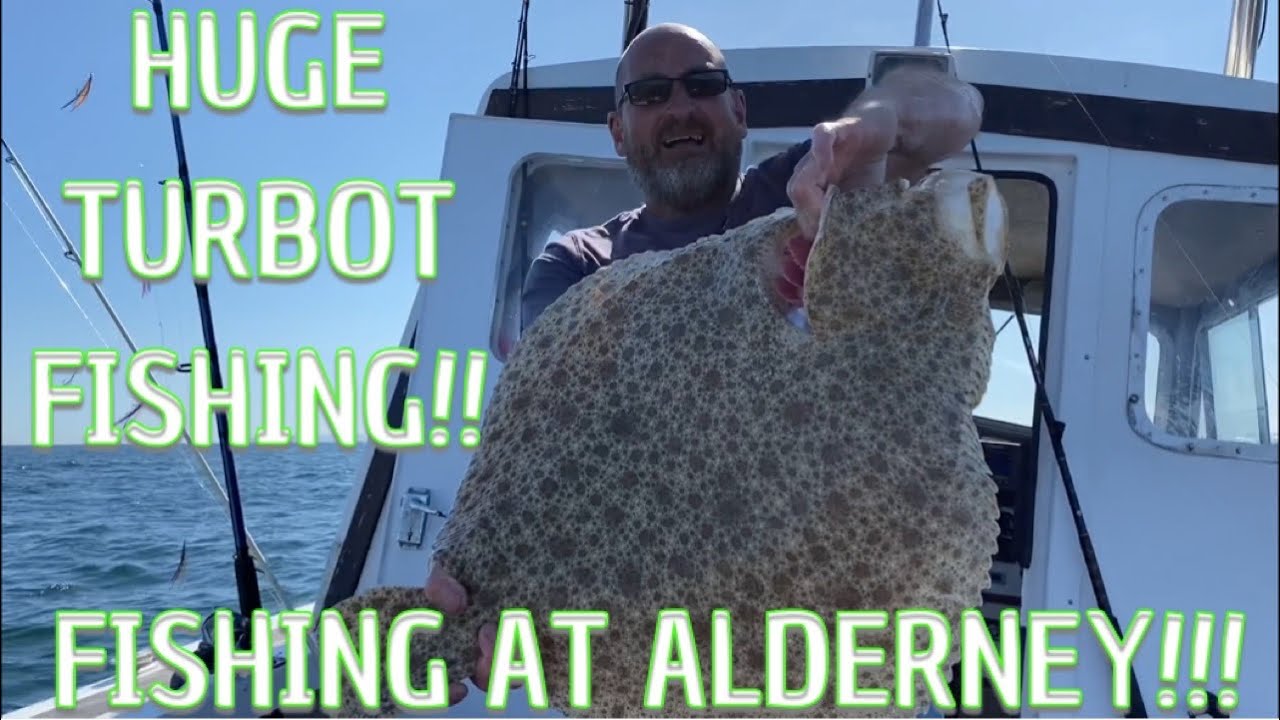 GIANT Turbot Caught Fishing Alderney Schole Bank - Turbo Wars!!!