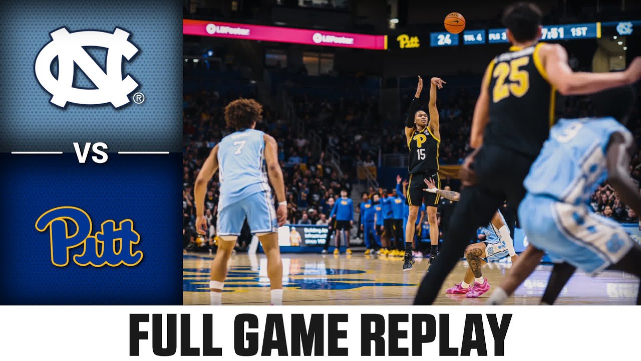North Carolina vs. Pitt Full Game Replay | 2024-25 ACC Men's Basketball
