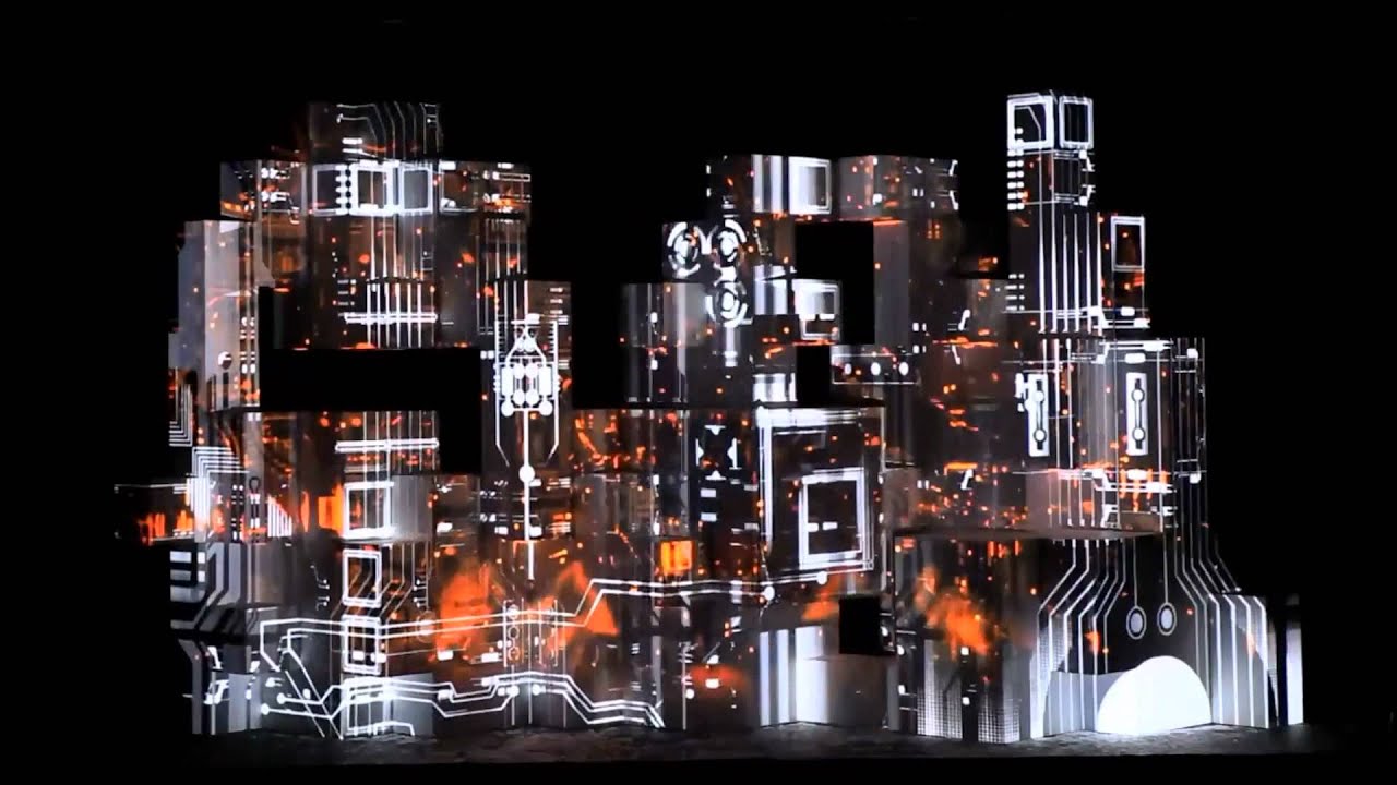 Amon Tobin - Dropped From The Sky (Live Projection Mapping)