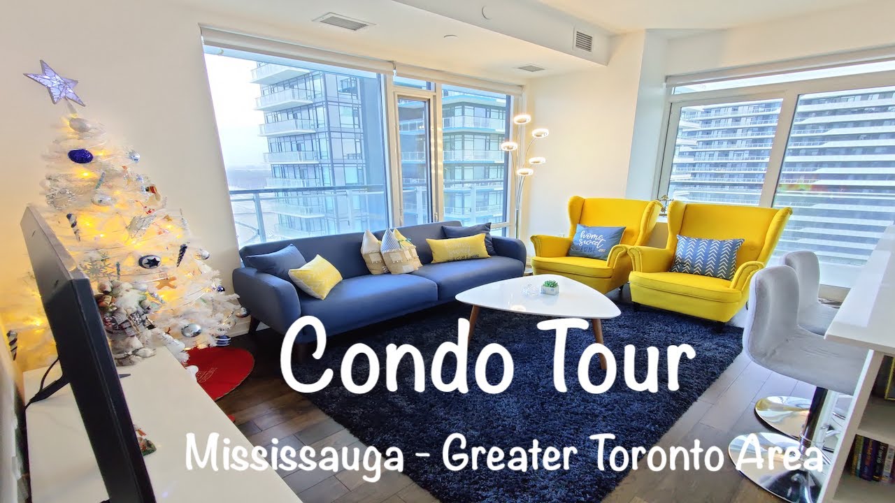 Toronto Condo Tour -our first place in Canada | 2 Bedroom Condo in Mississauga, Greater Toronto Area