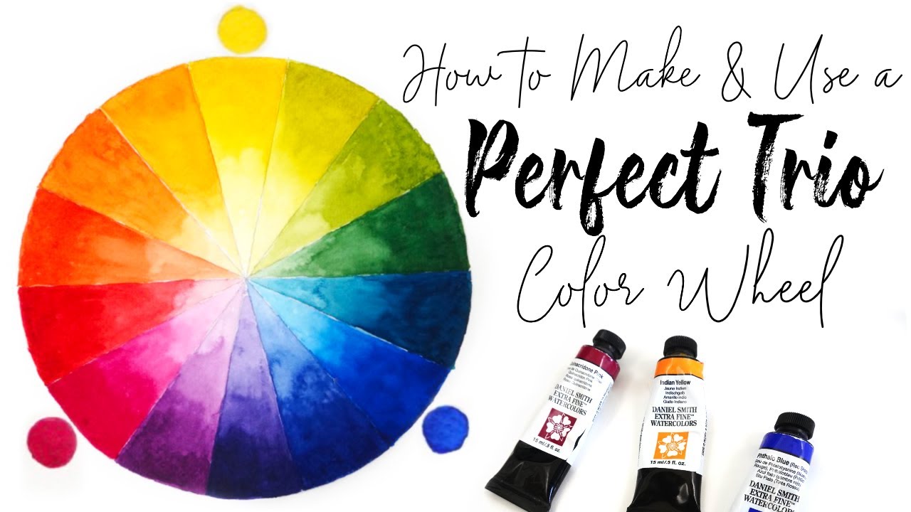 How to Make and Use A Color Wheel With Our Perfect Trio // FREE WATERCOLOR MASTERCLASS