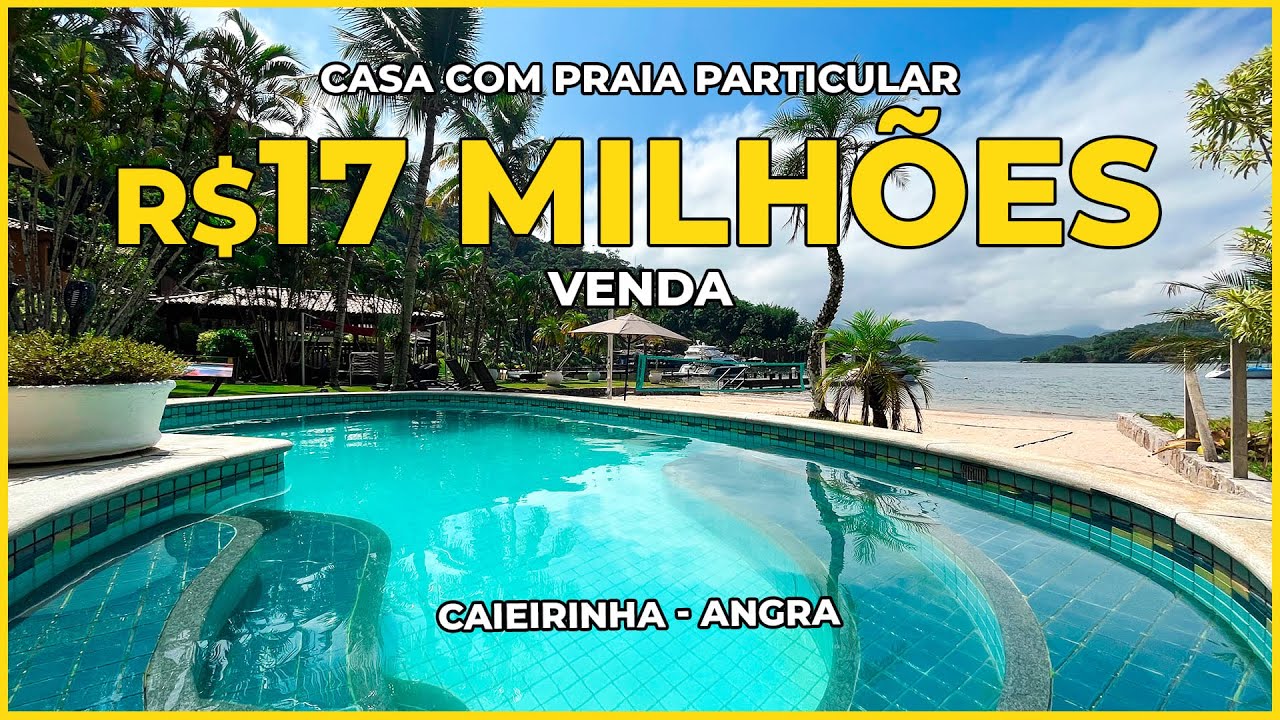 Casa à Venda com 7 Suítes, Piscina e Praia Privativa - Angra dos Reis/RJ