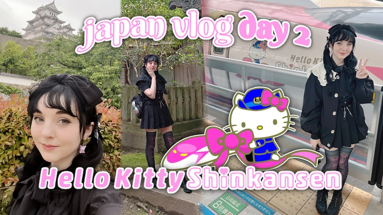 JAPAN VLOG DAY 2 ♡ Hello Kitty Shinkansen & Himeji Castle ♡