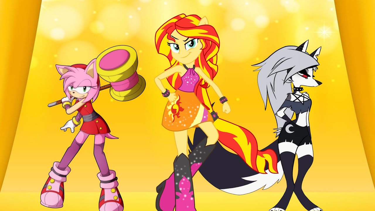 GOLDEN 💛  (Huntrix) Sunset Shimmer, Amy Rose y Loona (AI Cover) (Especial 5000 🥳)