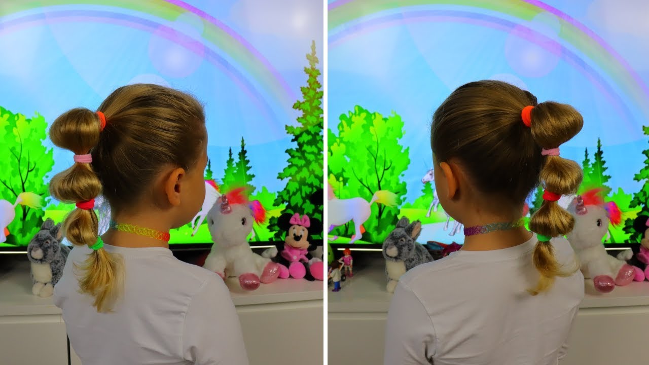 🦚 Kinderfrisur super einfach selbst machen || Ganz schnell und easy 🦚