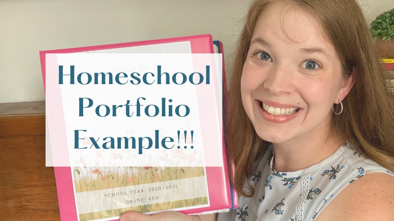Homeschool Portfolio Example -  A Sample of Our Homeschool Portfolio 2020/2021