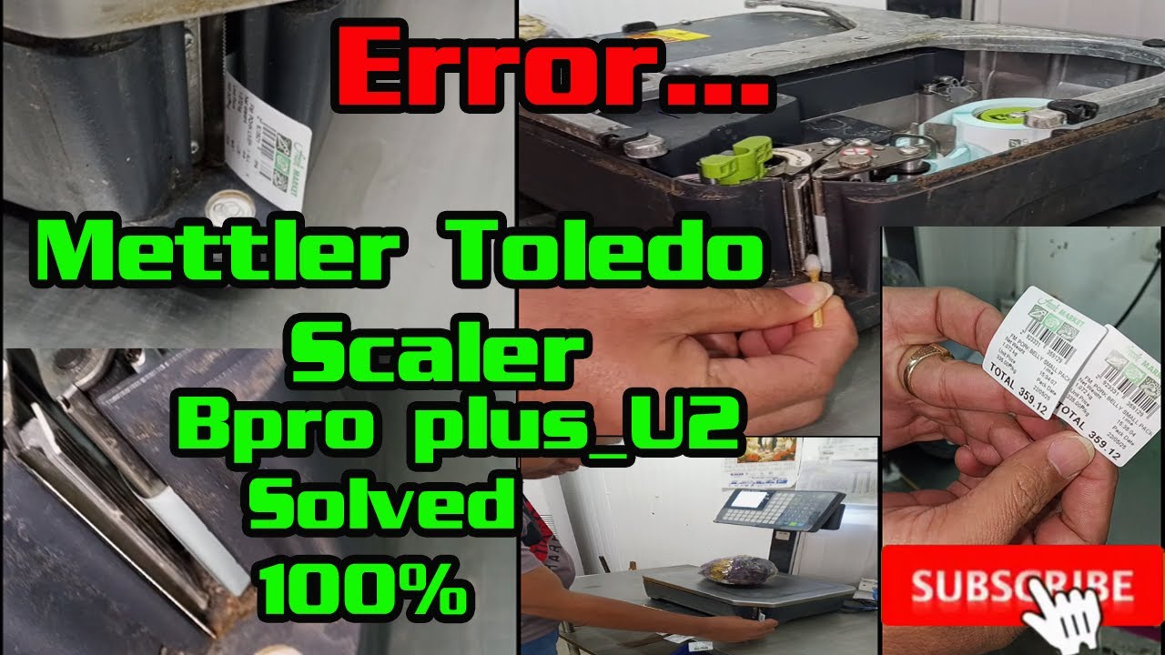 Mettler Toledo Scaler Bplus_U2 Printer Head Sticker is Broken. Error... (Solved 100%).