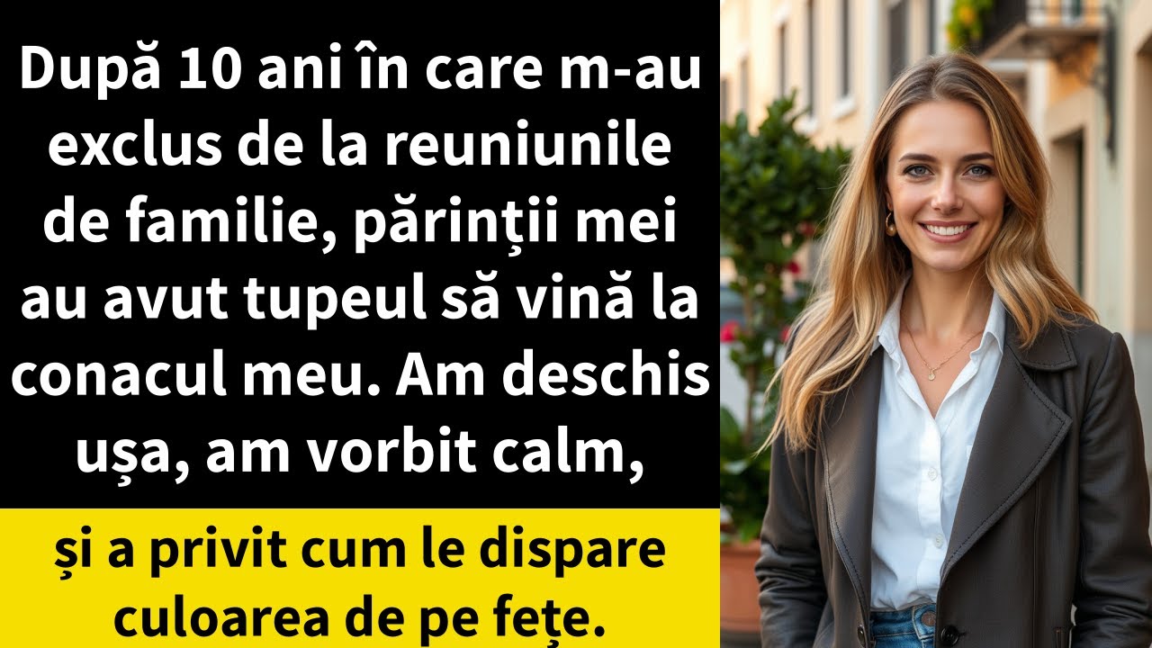 După 10 ani în care m-au exclus de la reuniunile de familie, părinții mei au avut tupeul să apară la