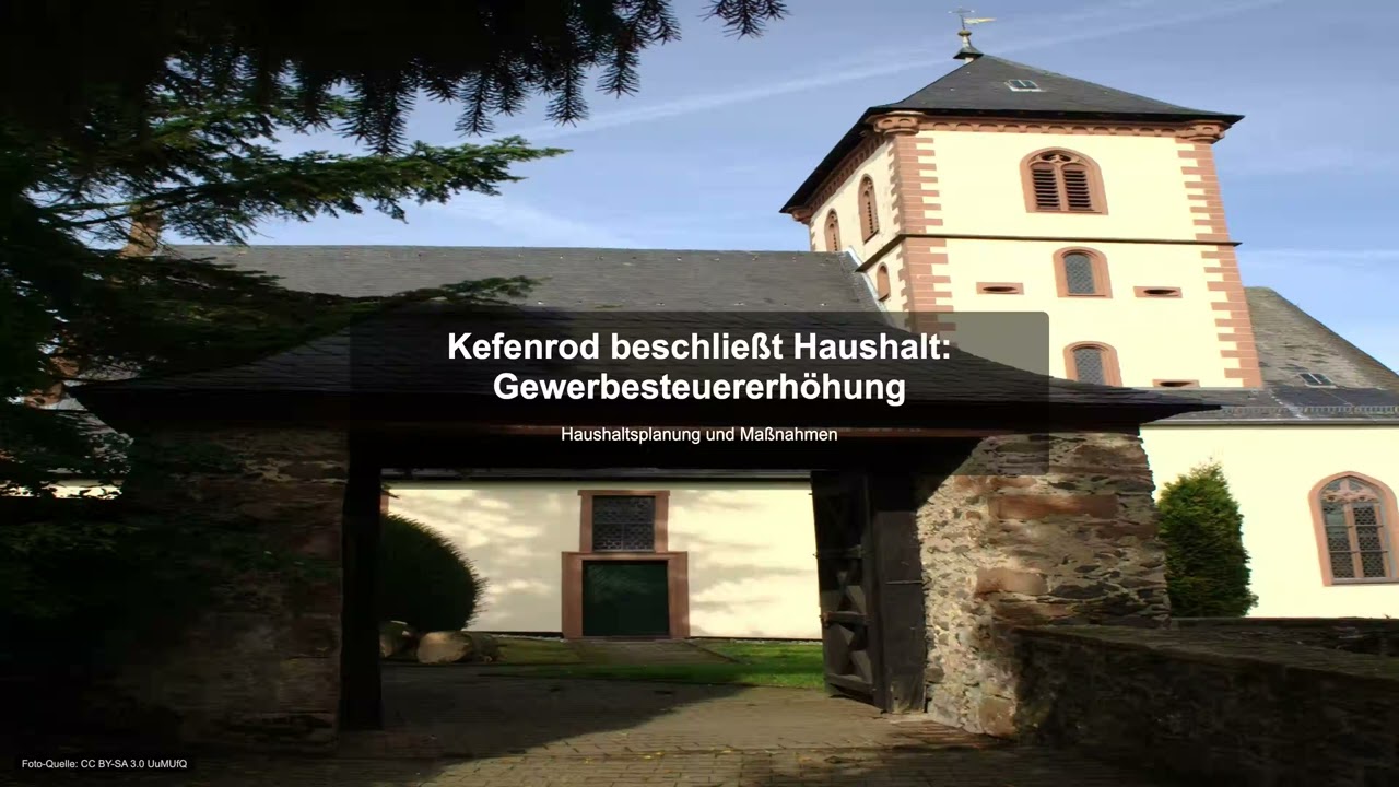 Kefenrod beschlie&szlig;t Haushalt: Gewerbesteuererh&ouml;hung - Gewerbesteuer News