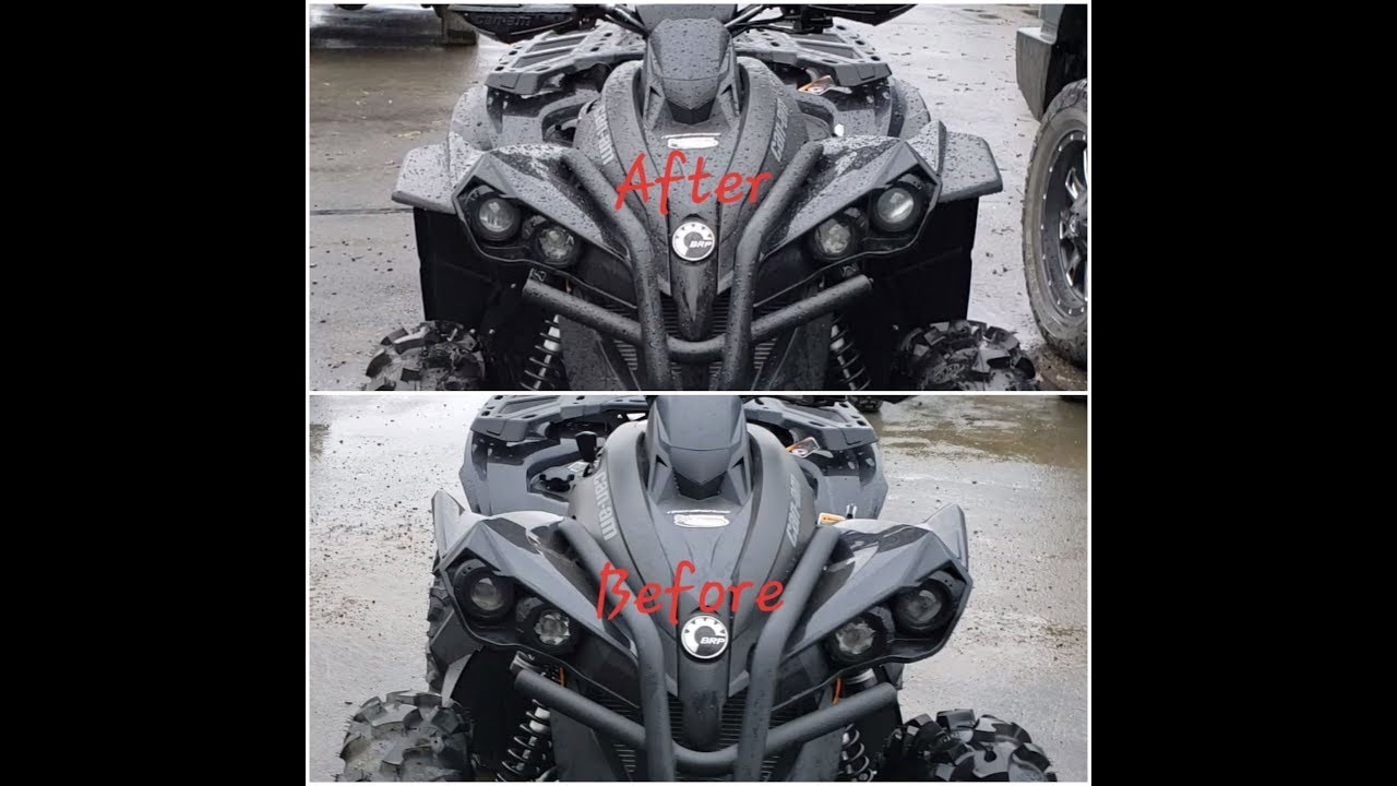 2019 Canam Renegade 1000 - OEM G2S Fender Flares - Before & After