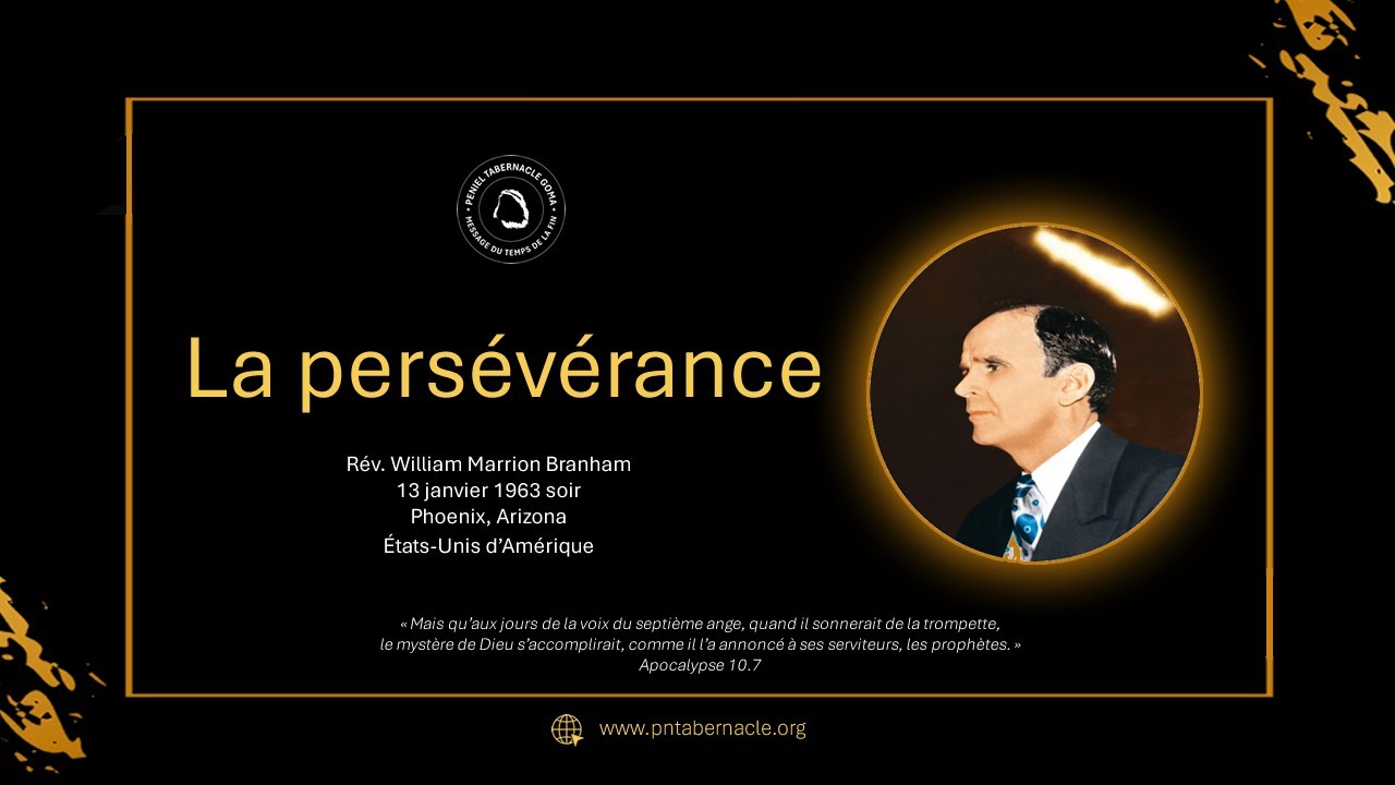 63-0113E — La persévérance | Frère William Branham