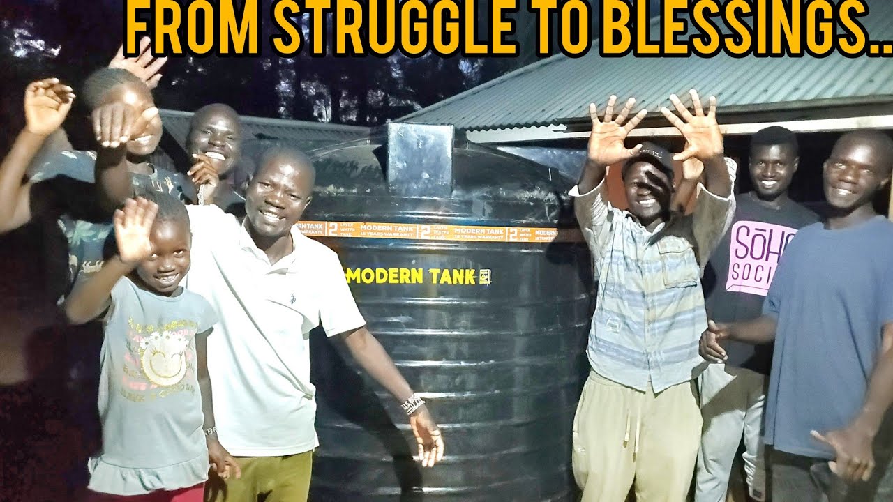 FINALLY! BABA FRANK’S FAMILY GETS A WATER TANK 🇺🇸 UNEXPECTED BLESSING FROM THE USA!#charity 