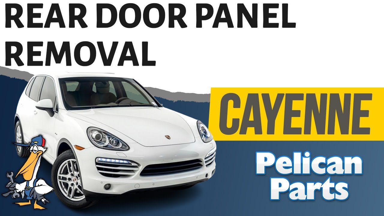 Снятие задней дверной панели Porsche Cayenne 958 (2011-2019)