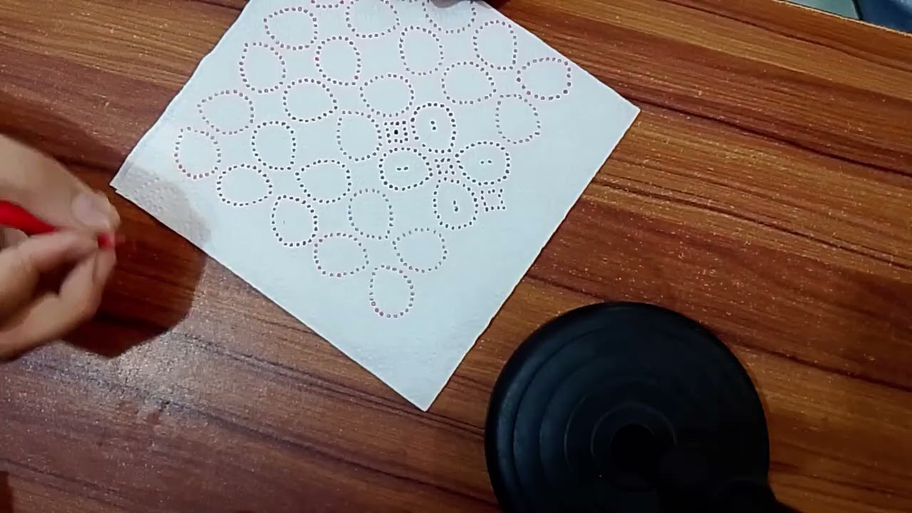  বিন্দু দিয়ে চমৎকার ফুল এঁকেছে মাশাল্লাহ 🎨🖌️🤩