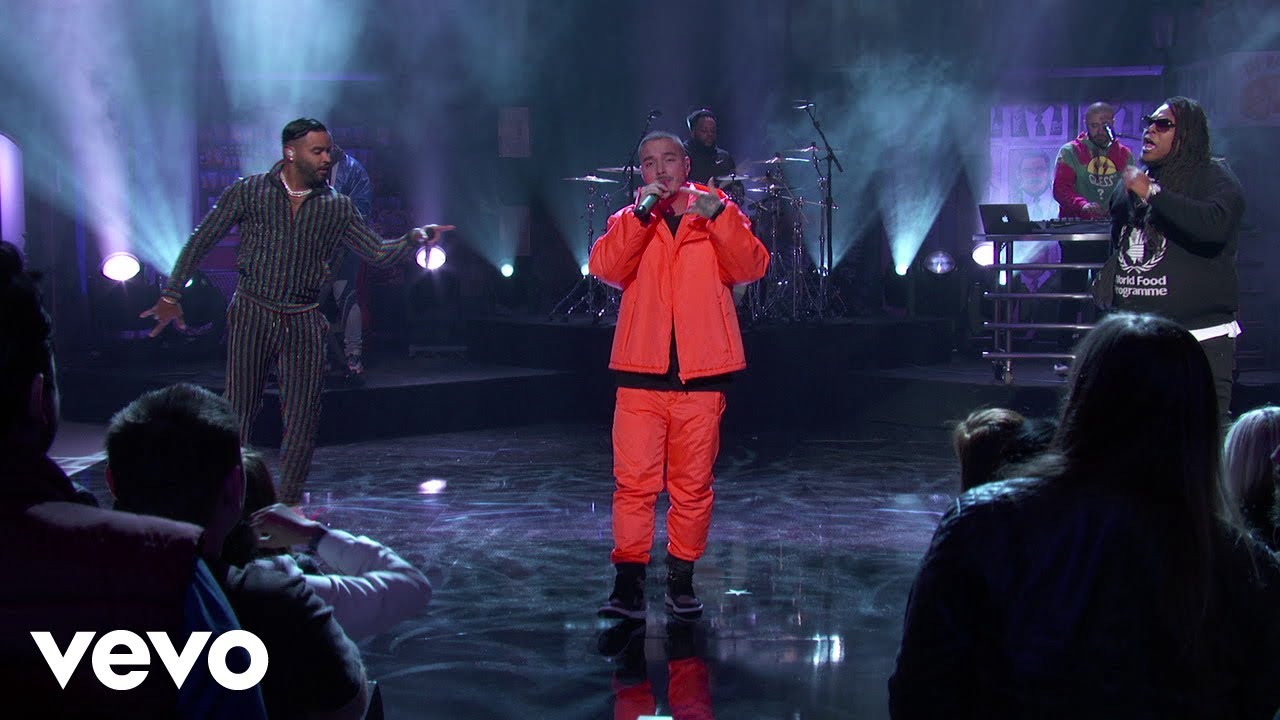 J Balvin - No Es Justo ft. Zion & Lennox (Live From Jimmy Kimmel!)