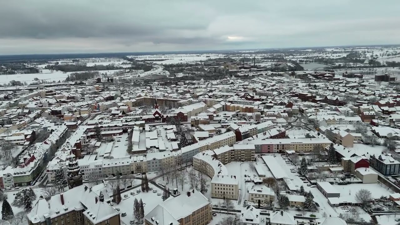 Drohnen Video Winter Wittenberge 04.01.2026 4K