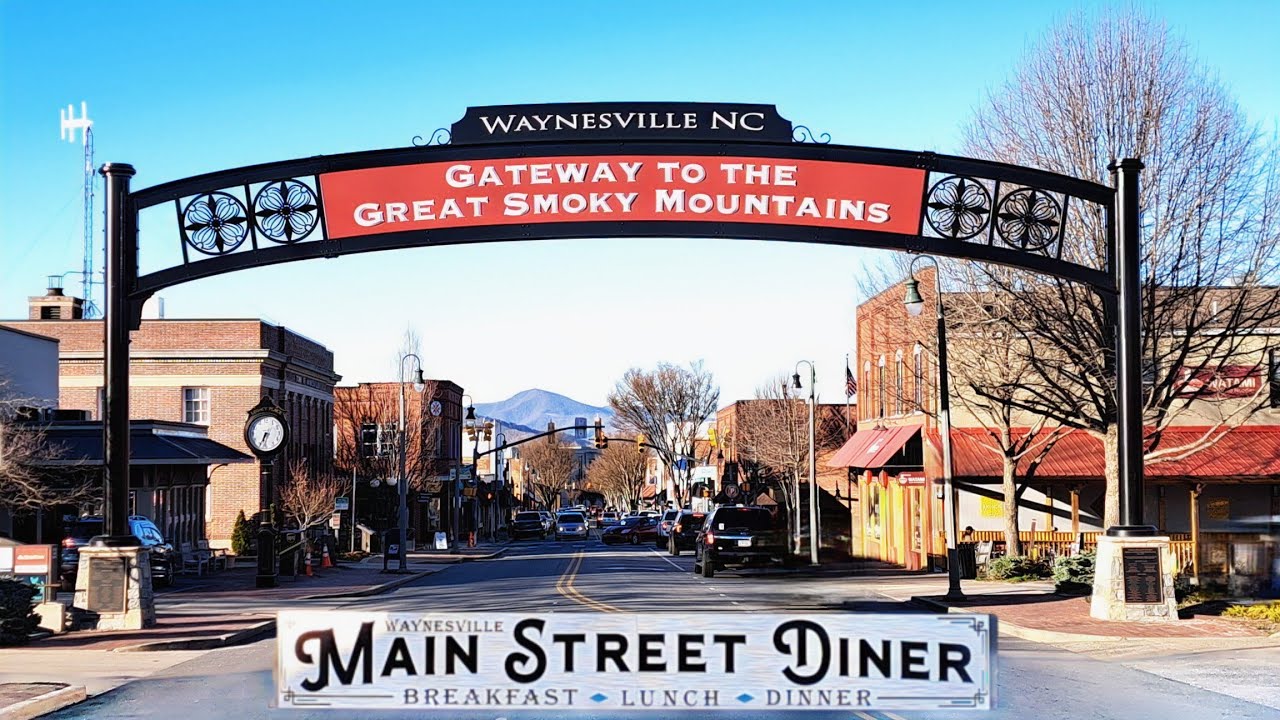 Waynesville, NC- Main Street Diner & Walk Thru Town