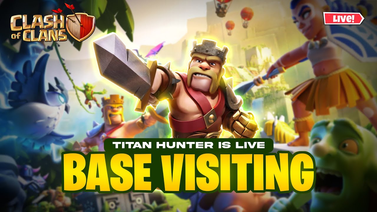 COC BASE VISIT Live #coc #clashofclans