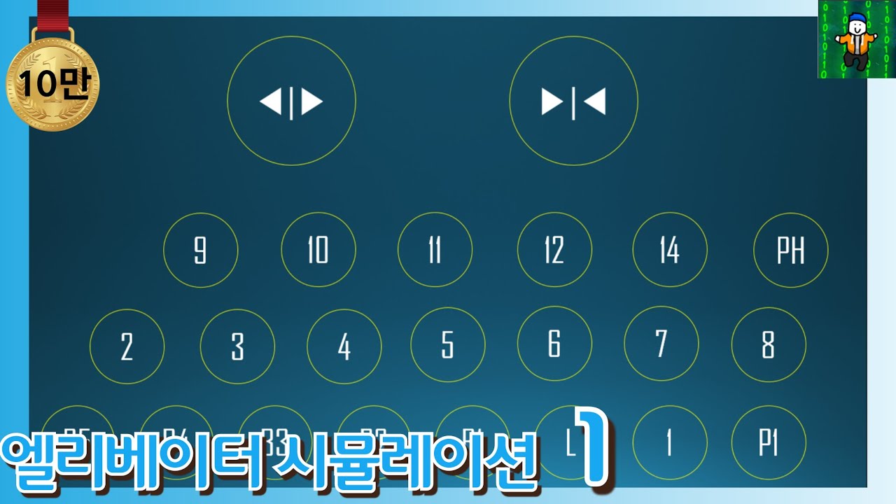 엘리베이터 시뮬레이션 1 (배포는 조회수 7만회)