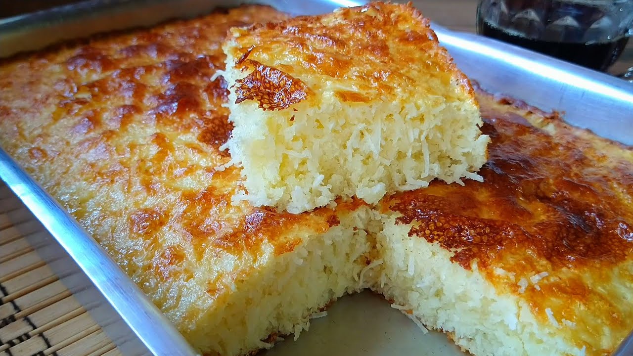 🔥  É SÓ MISTURAR BOLO MOÇA DE COCO SEM FARINHA DE TRIGO SEM ÓLEO SUPER FOFINHO ❤️ Simoniramos