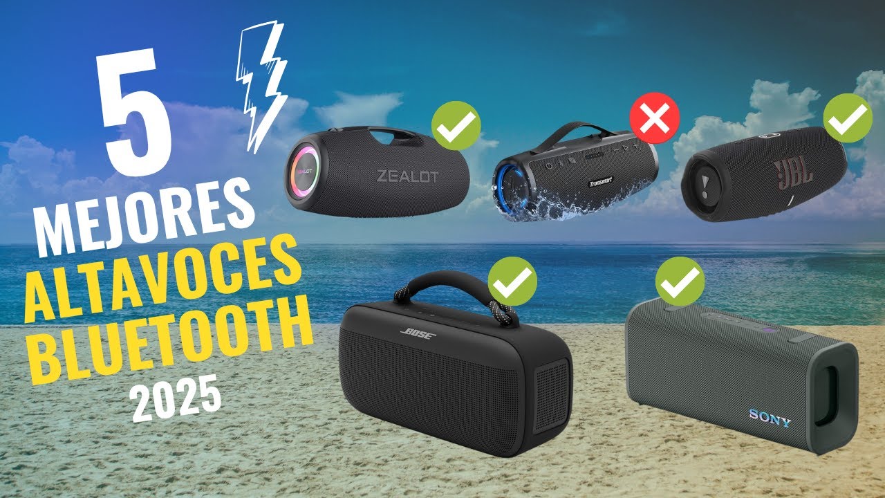 🔊 Los 5 Mejores Altavoces Portátiles de 2025 Calidad-Precio en Amazon ✅ NO COMPRES UNO SIN VER ESTO🔥