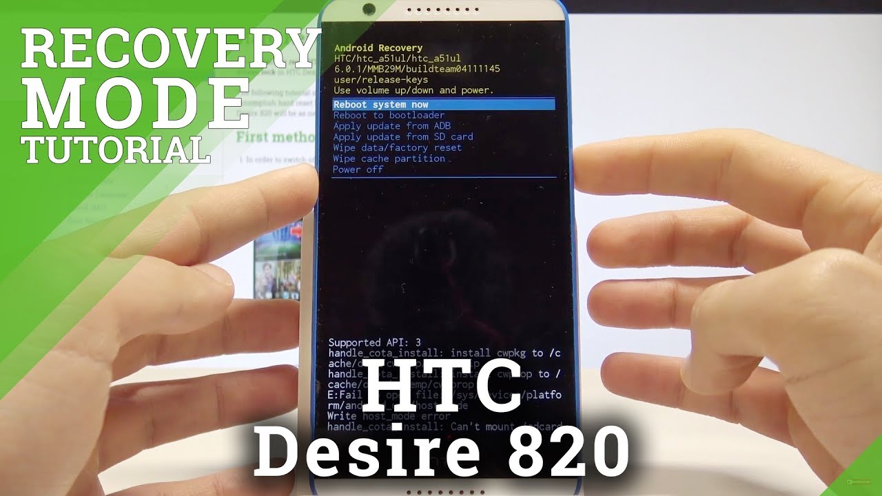Recovery Mode HTC Desire 820 - How to Boot into HTC Recovery Mode