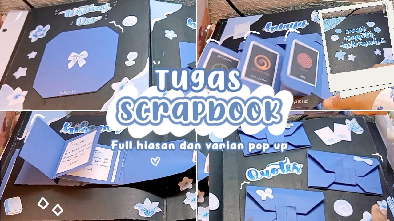 INSPIRASI LAYOUT SCRAPBOOK UNTUK TUGAS SEKOLAH✨📚