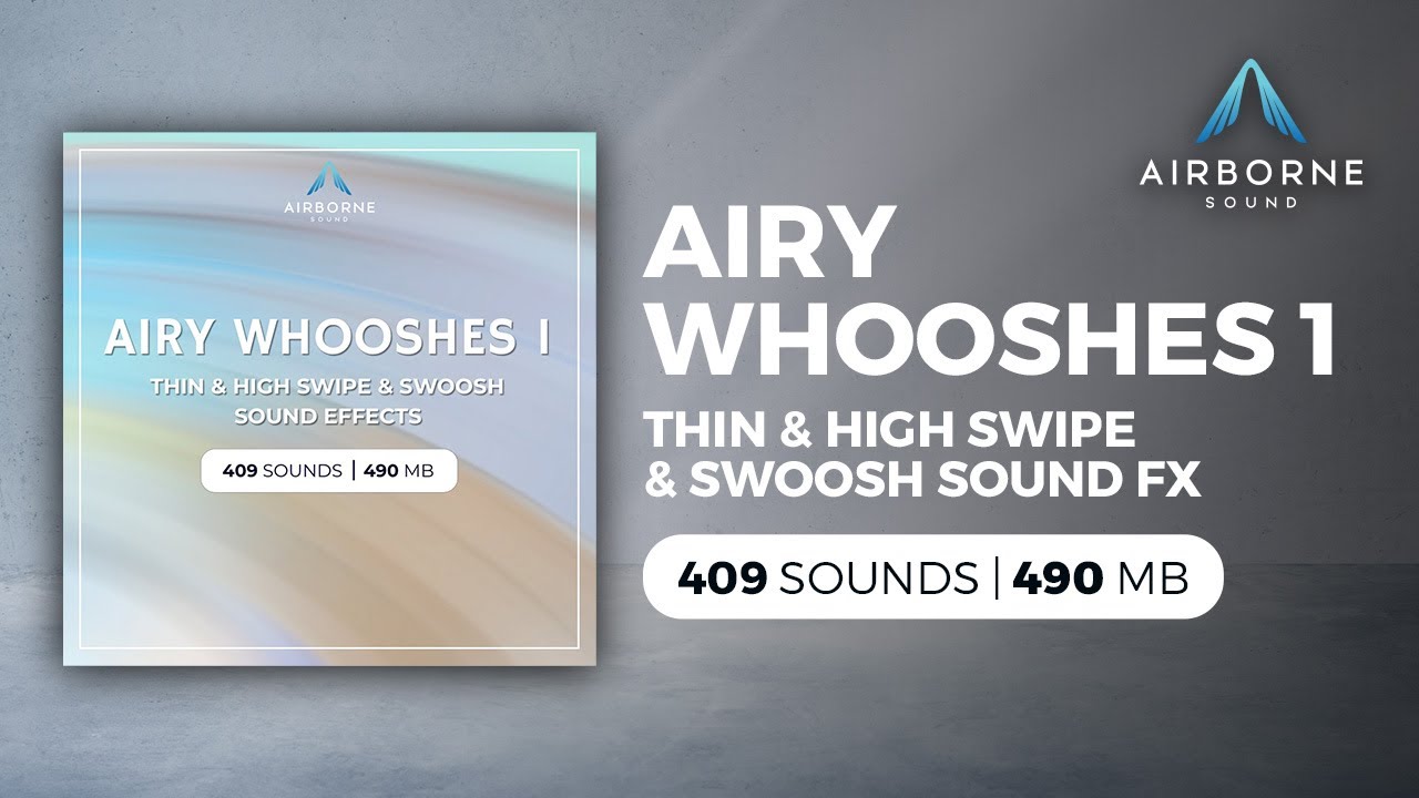 Airy Whooshes Sound Effects Library
