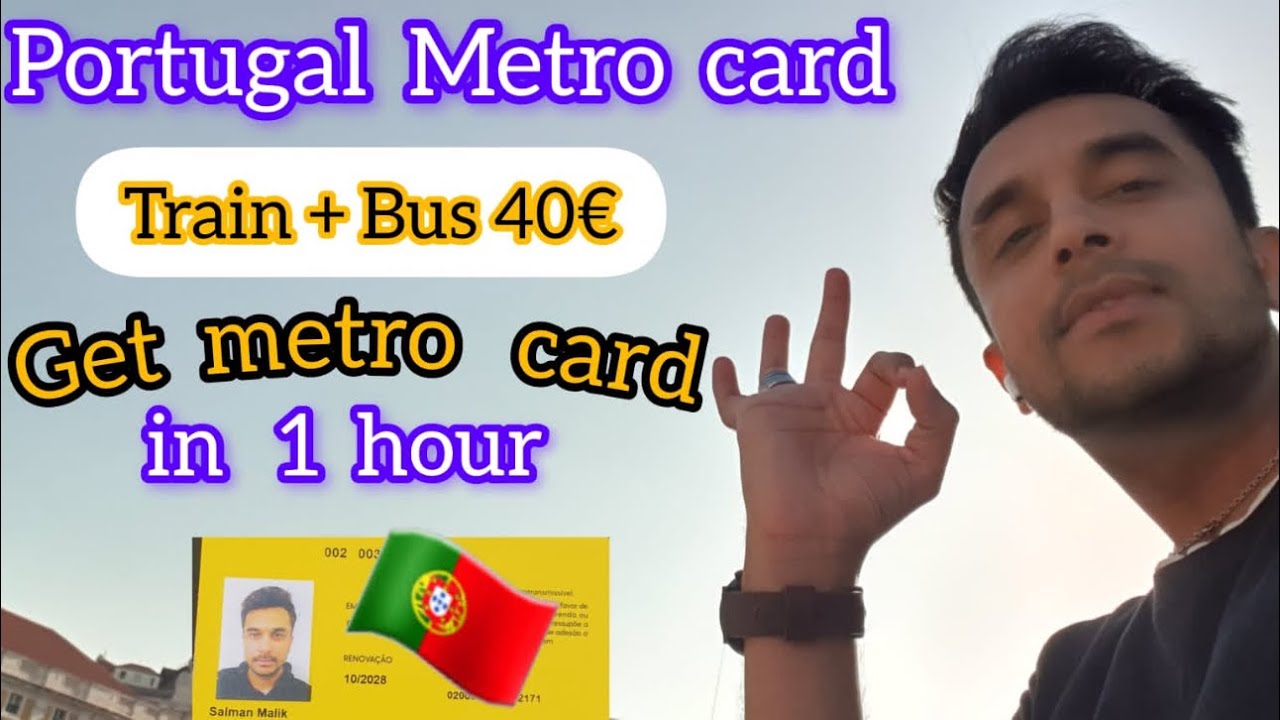 How to make metro card in Portugal 2024 | Lisbon Metropolitan card transport and cost #portugal