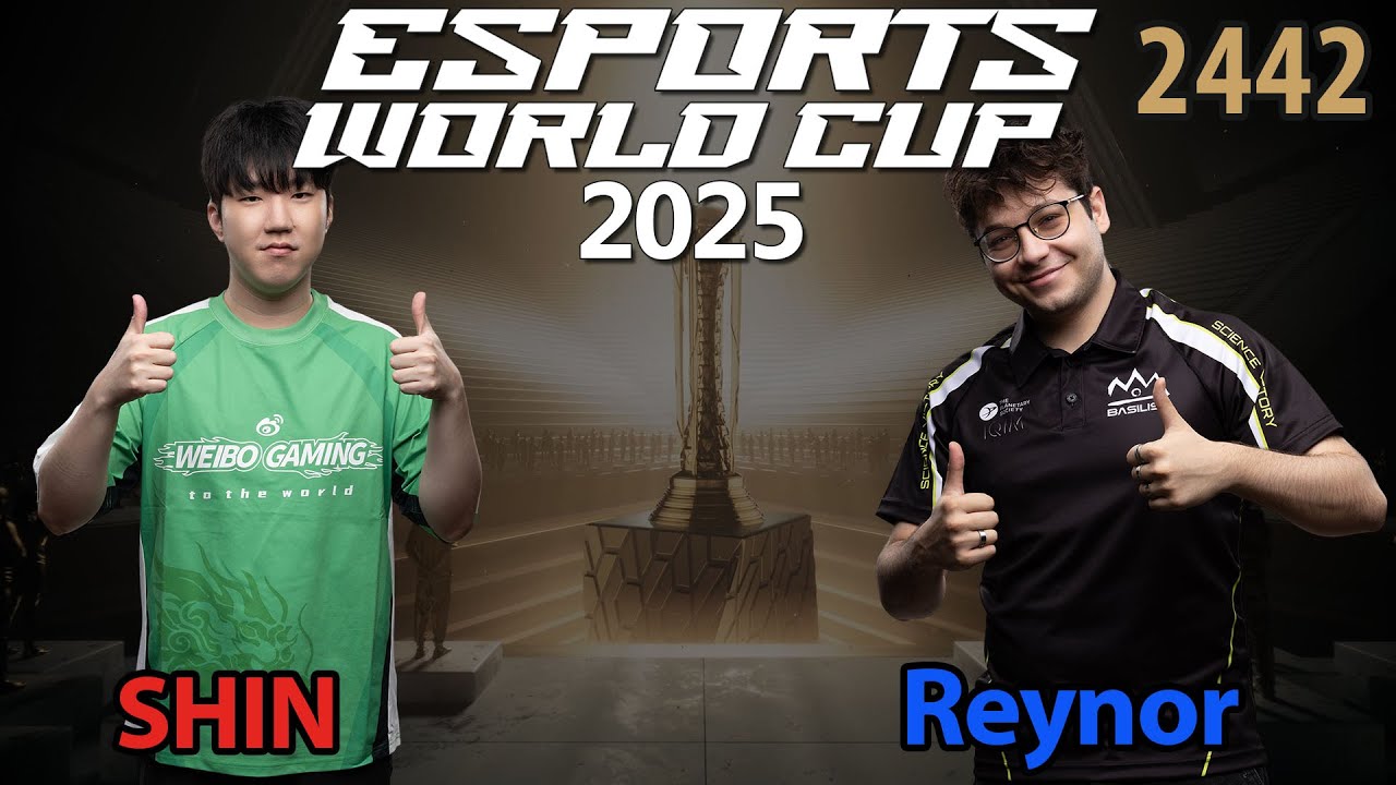 Noch ein Ex-Weltmeister 🇰🇷 SHIN (Z) vs 🇮🇹 Reynor (Z) - Esports World Cup 2025 - StarCcraft 2 - 2442