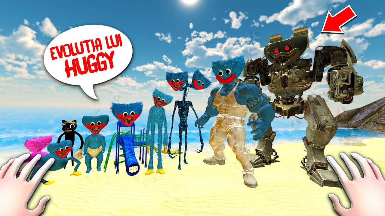 EVOLUTIA lui HUGGY WUGGY + Cartoon CAT la ora 5 DIMINEATA!
