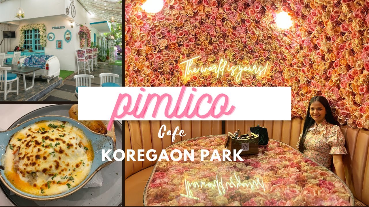 PIMLICO best cafe koregaon park pune | 1st floral cafe  | must visit cafe | #vlog4