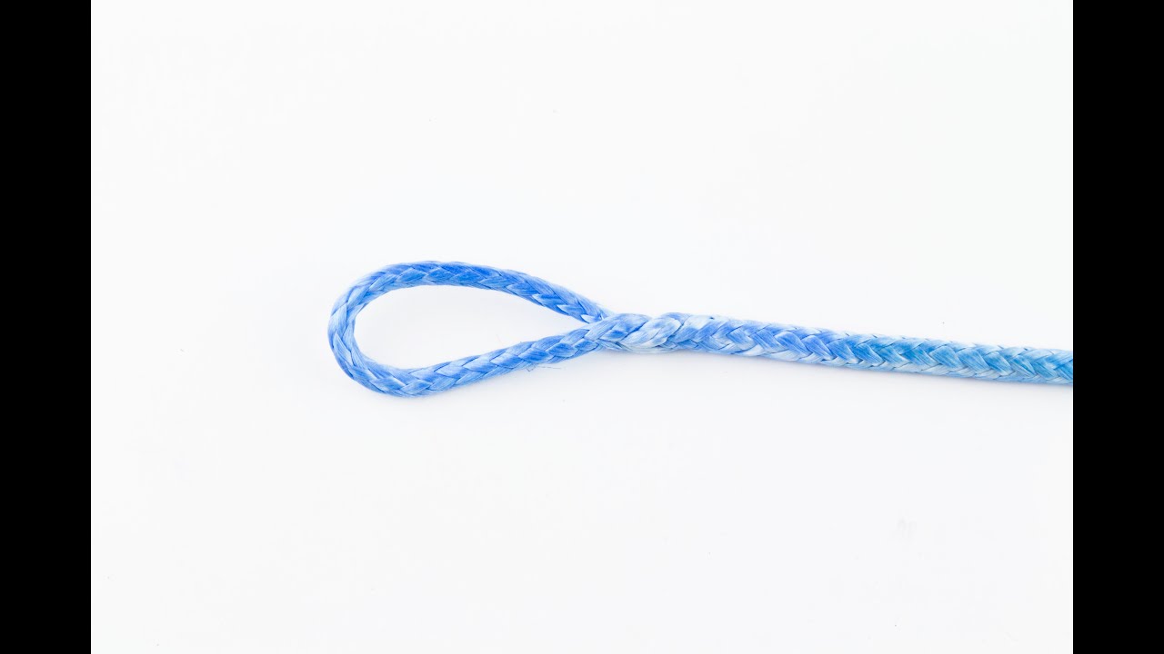 3.2.1 Lock Splei&szlig; in Dyneema Einfachgeflechte   (Zwei lose Enden)