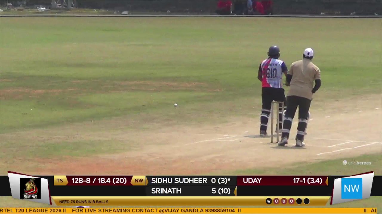 AIRTEL T20 LEAGUE || NETWORK WARRIORS VS TIRUPATHI SPARTANS