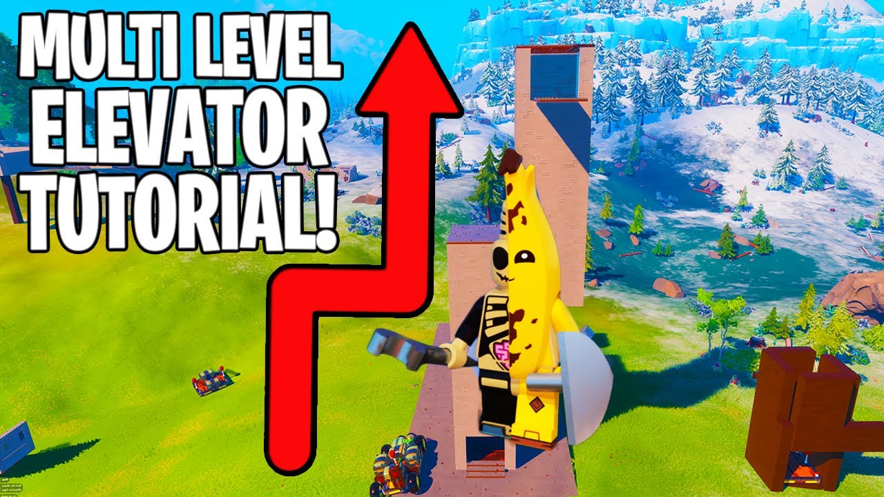 How to Build a MULTI LEVEL ELEVATOR in LEGO Fortnite!