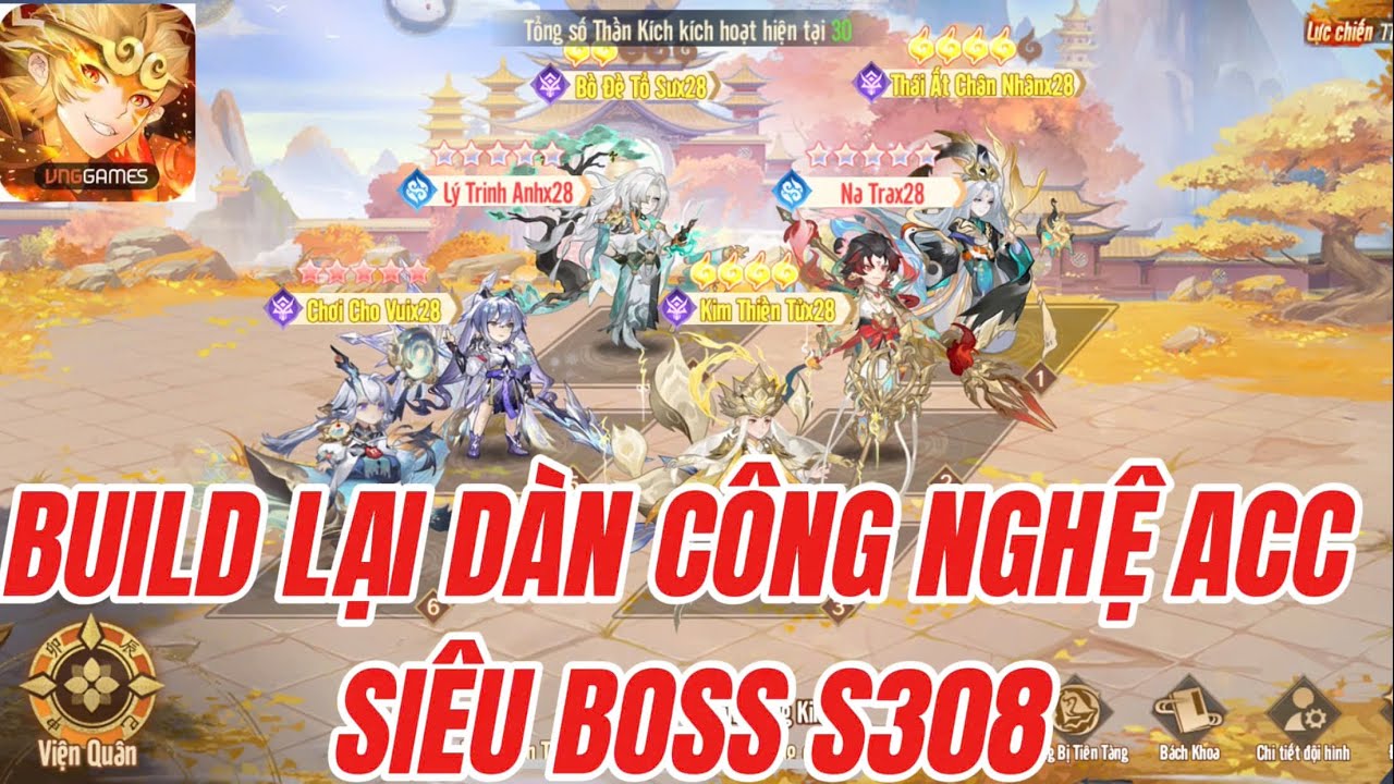 TÂY DU VNG S308 SIÊU BOSS TOP 1 CỤM BUILD 4 KIM TƯỚNG 5* - PHÂN TÍCH LẠI DÀN CÔNG NGHỆ PVP.